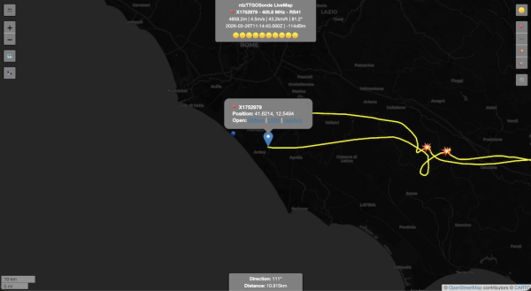 rdzsonde realtime map dark